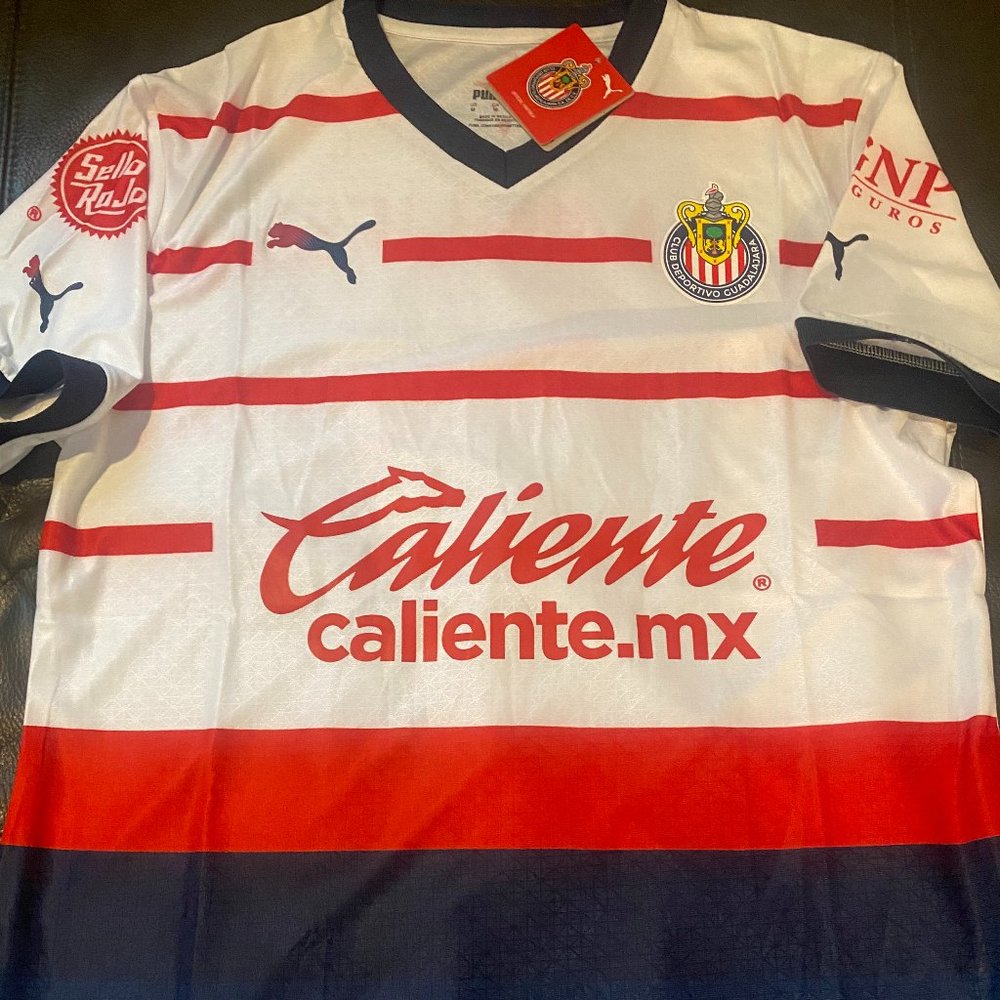 Puma MEXICO C.D. Guadalajara CHIVAS Men's JERSEY Sz M,L,XL,2XL New Liga MX